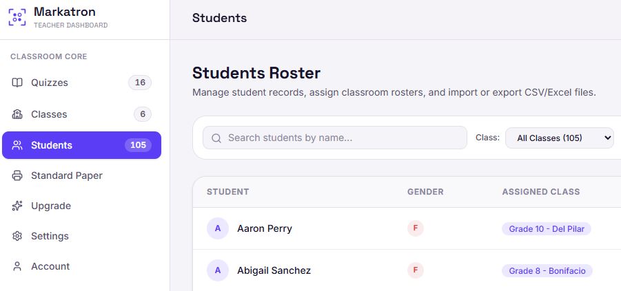 Set up your class